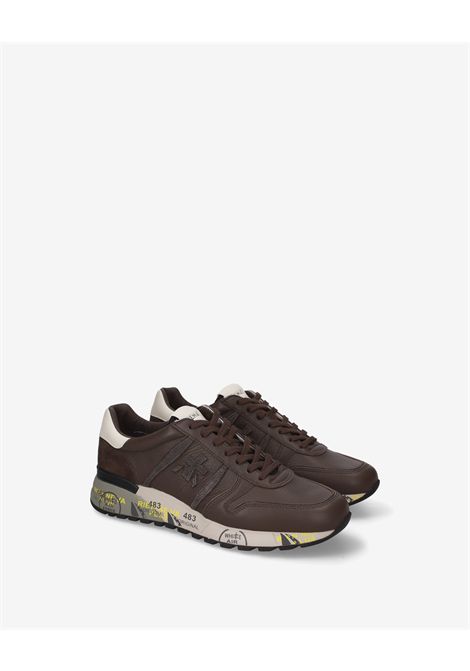 Premiata Lander 8658 Sneaker in Brown Leather Men's PREMIATA |  | LANDER VAR8658